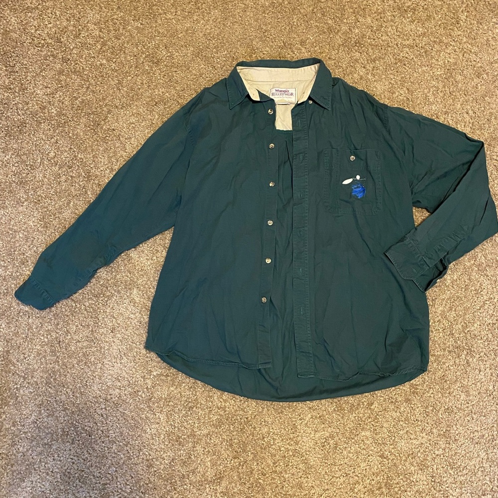 Vintage Wrangler Dad Fishing Shirt